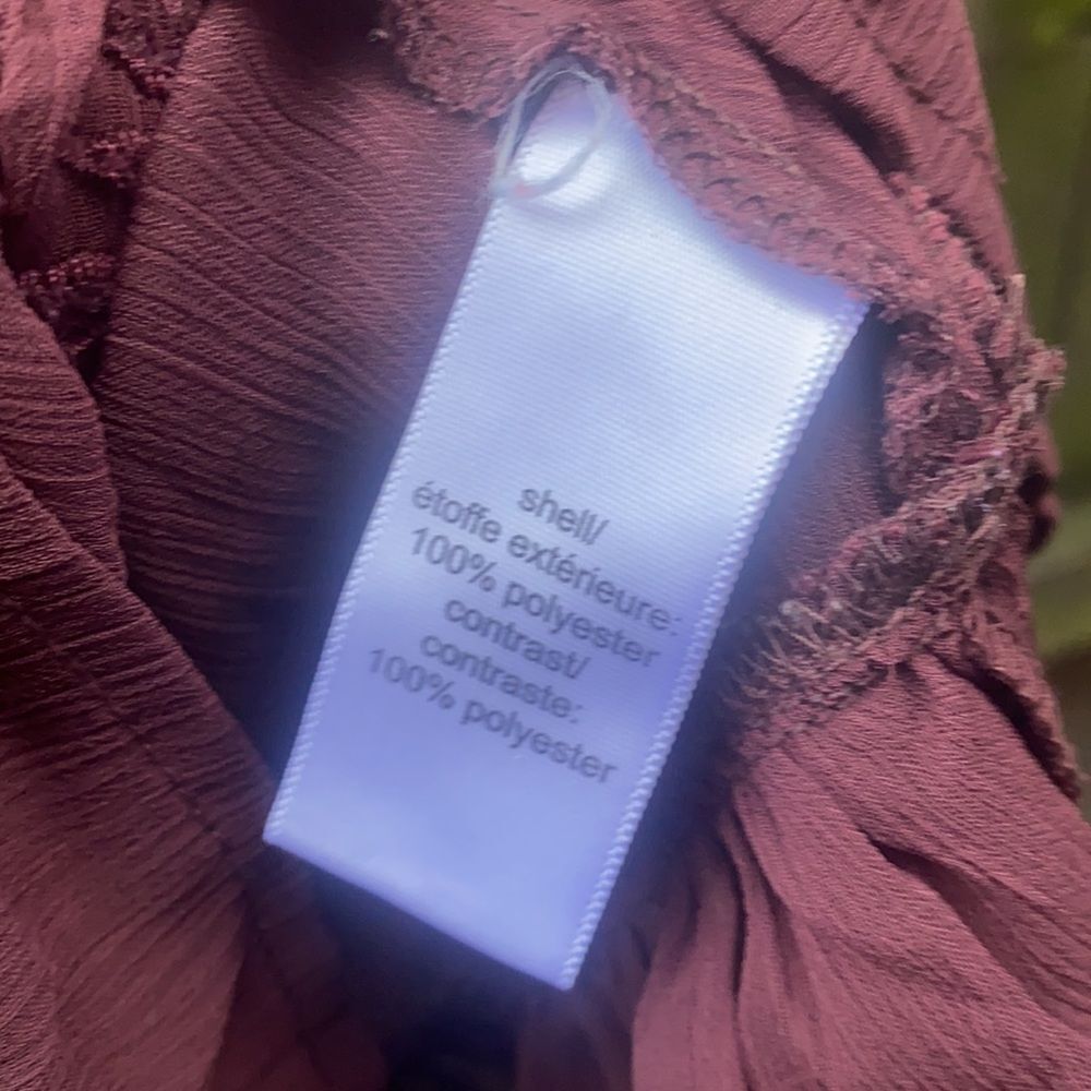 Maurice’s sheer Ruffle top sz. L - Picture 5 of 5